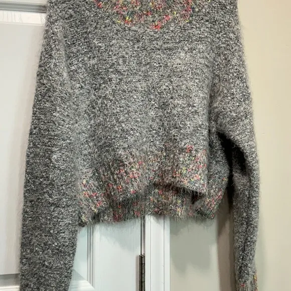 FREE PEOPLE Stardust PulloverSweater Women's Size XS DoveCombo .