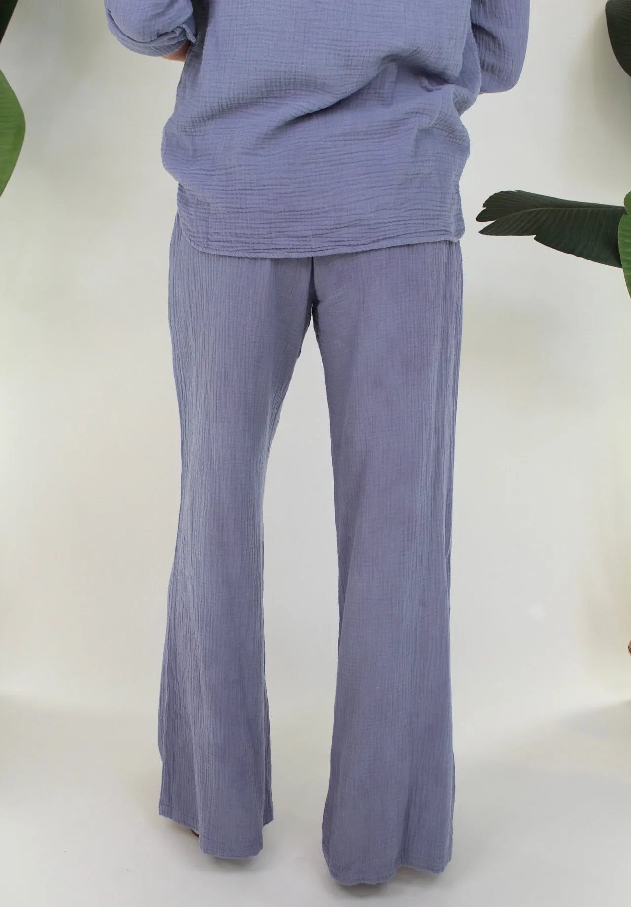 Fresh Laundry Foldover Gauze Pant