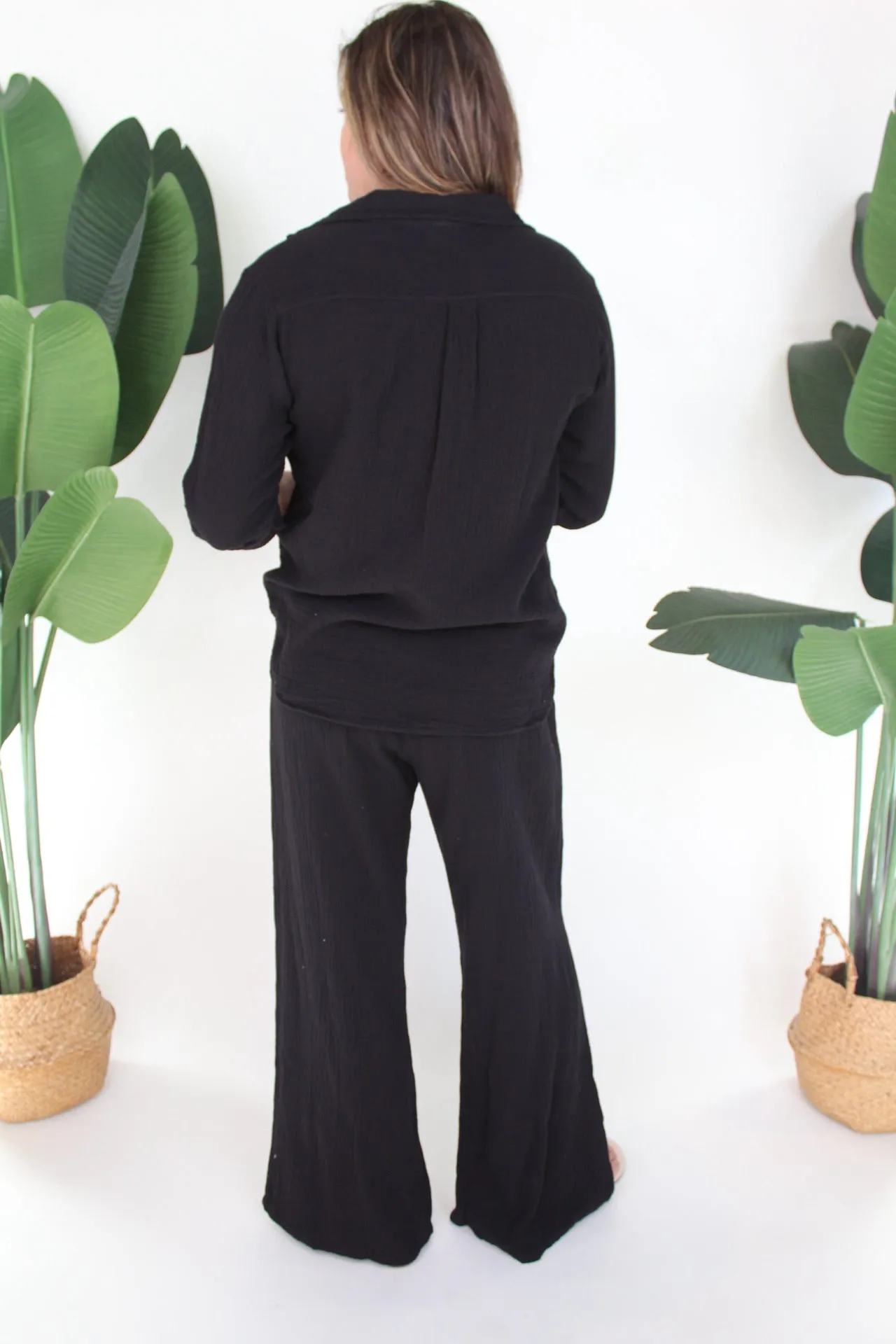 Fresh Laundry Foldover Gauze Pant