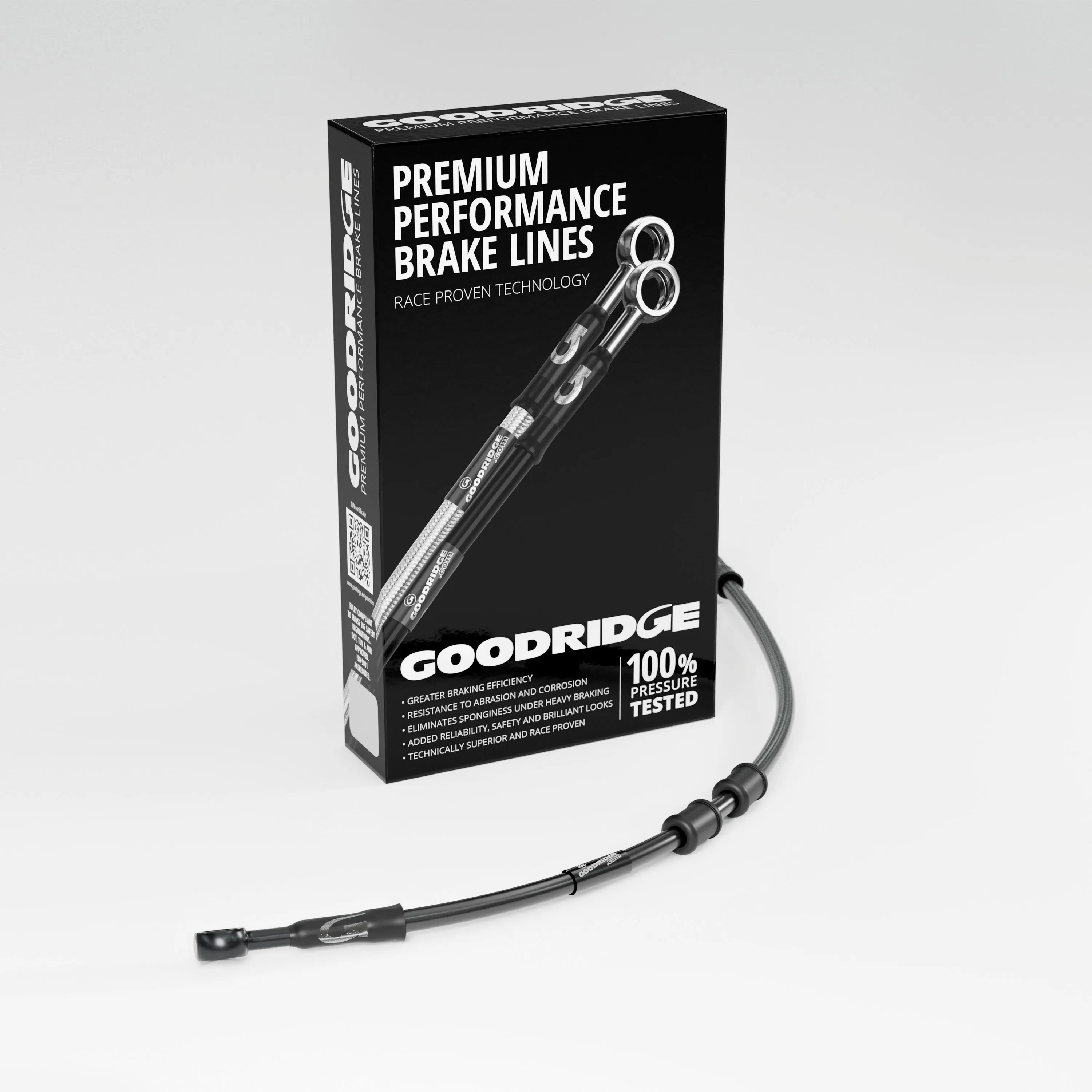 FRONT UPPER BRAKE HOSE KIT (M/C-ABS) FOR HARLEY DAVIDSON FLS SOFATIL SLIM (ABS) 15-17 (METRIC)