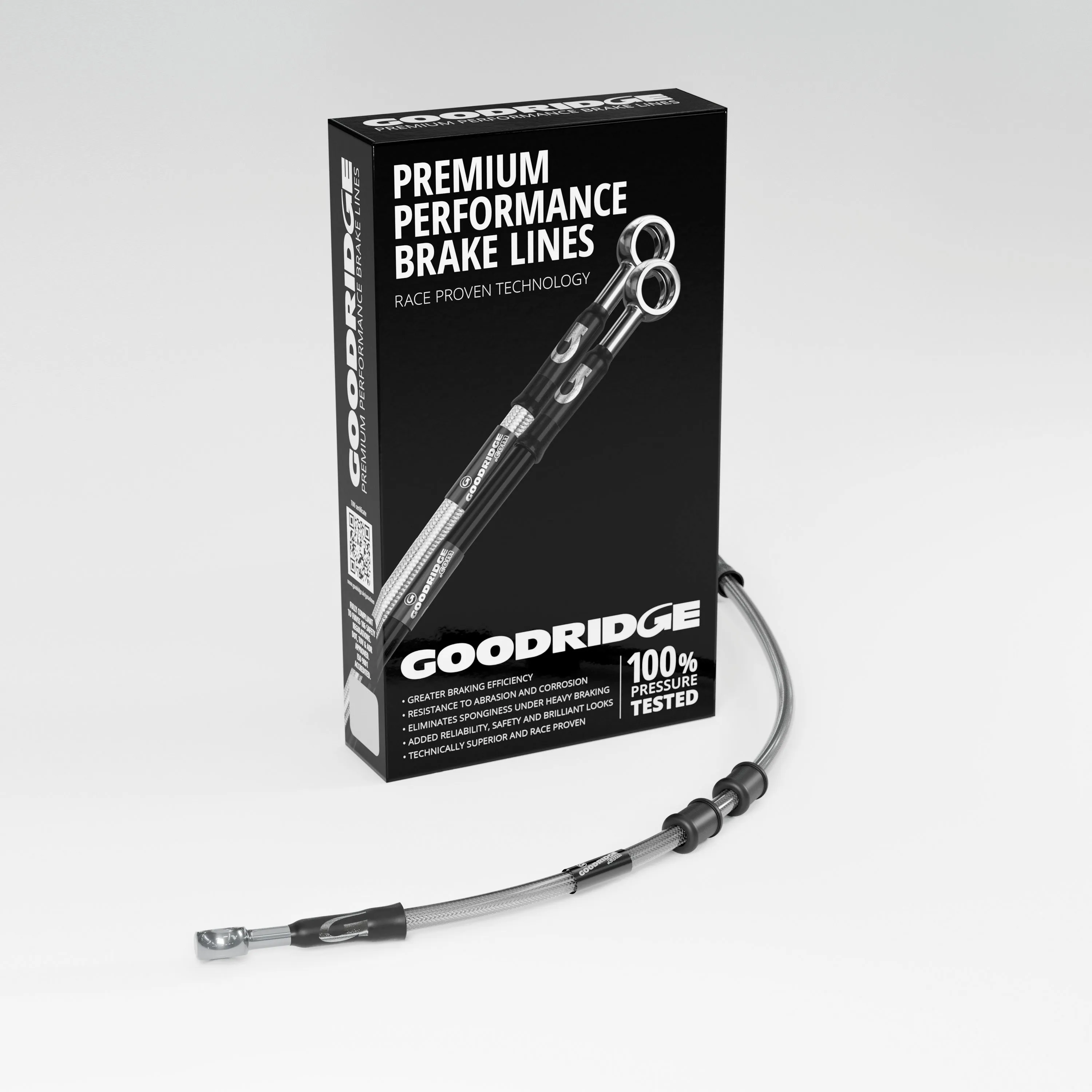 FRONT UPPER BRAKE HOSE KIT (M/C-ABS) FOR HARLEY DAVIDSON FLS SOFATIL SLIM (ABS) 15-17 (METRIC)
