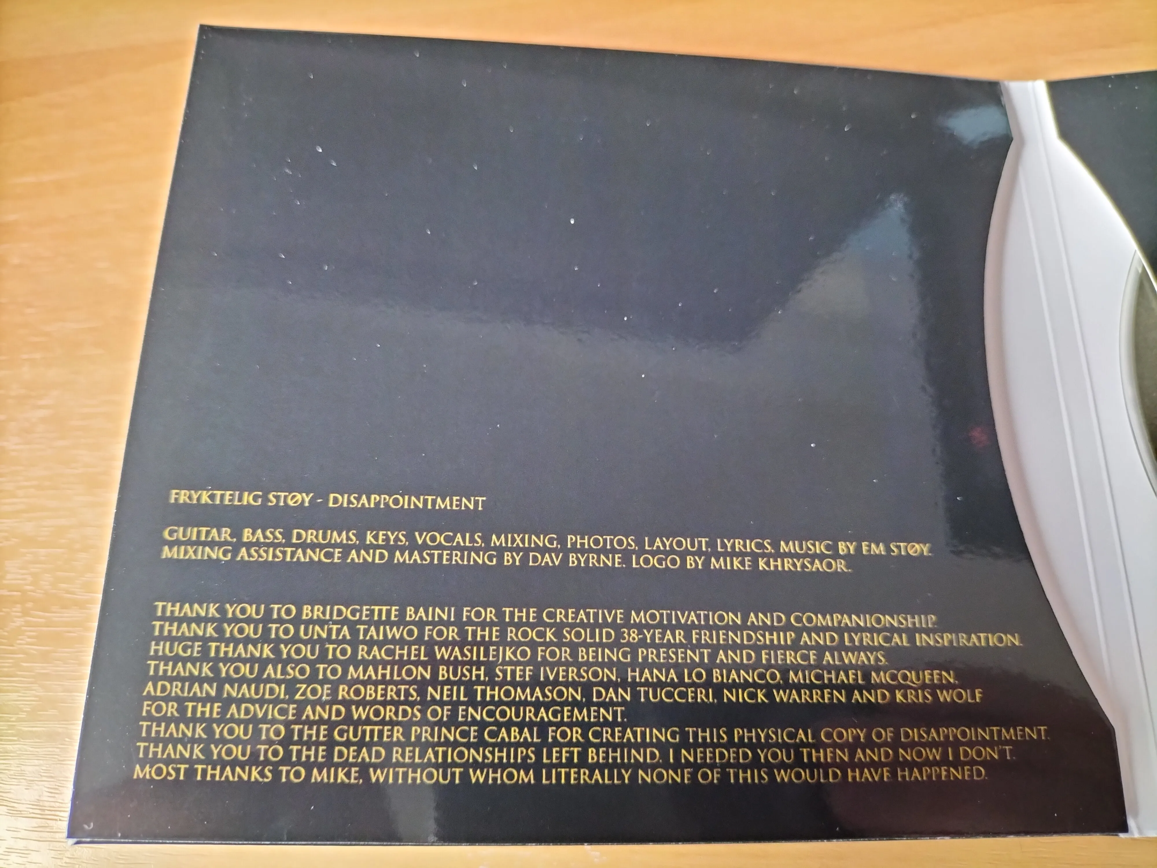 FRYKTELIG STØY (AUS) - Disappointment CD
