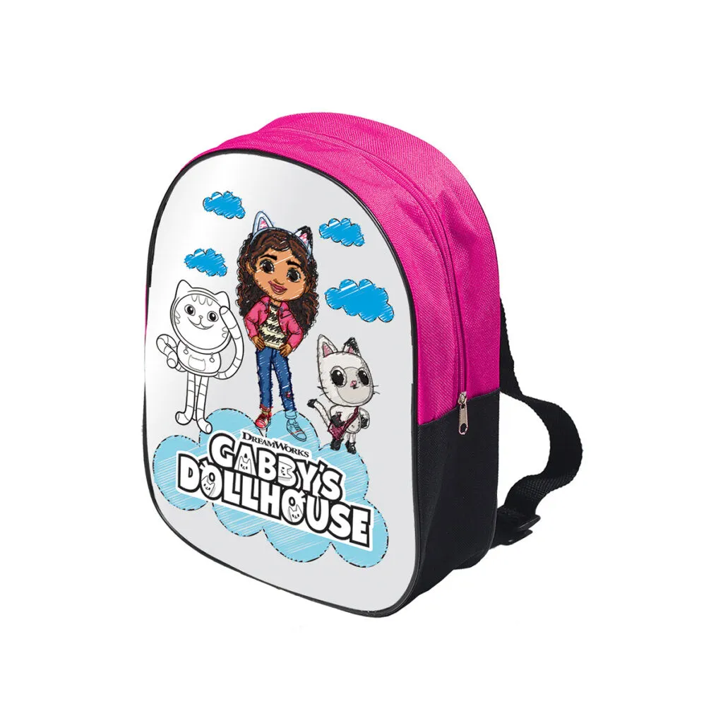 Gabby's Dollhouse Colouring Backpack
