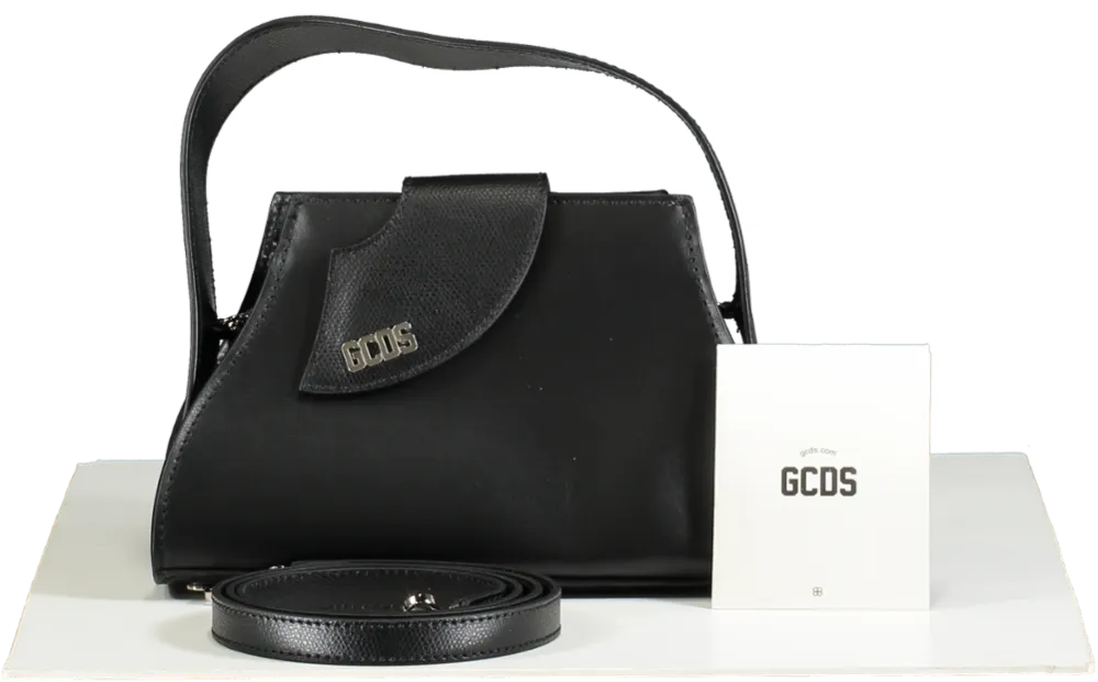 GCDS Black Seaweed Mini Handbag