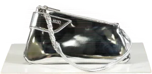 GCDS Silver Metallic Chain Handbag