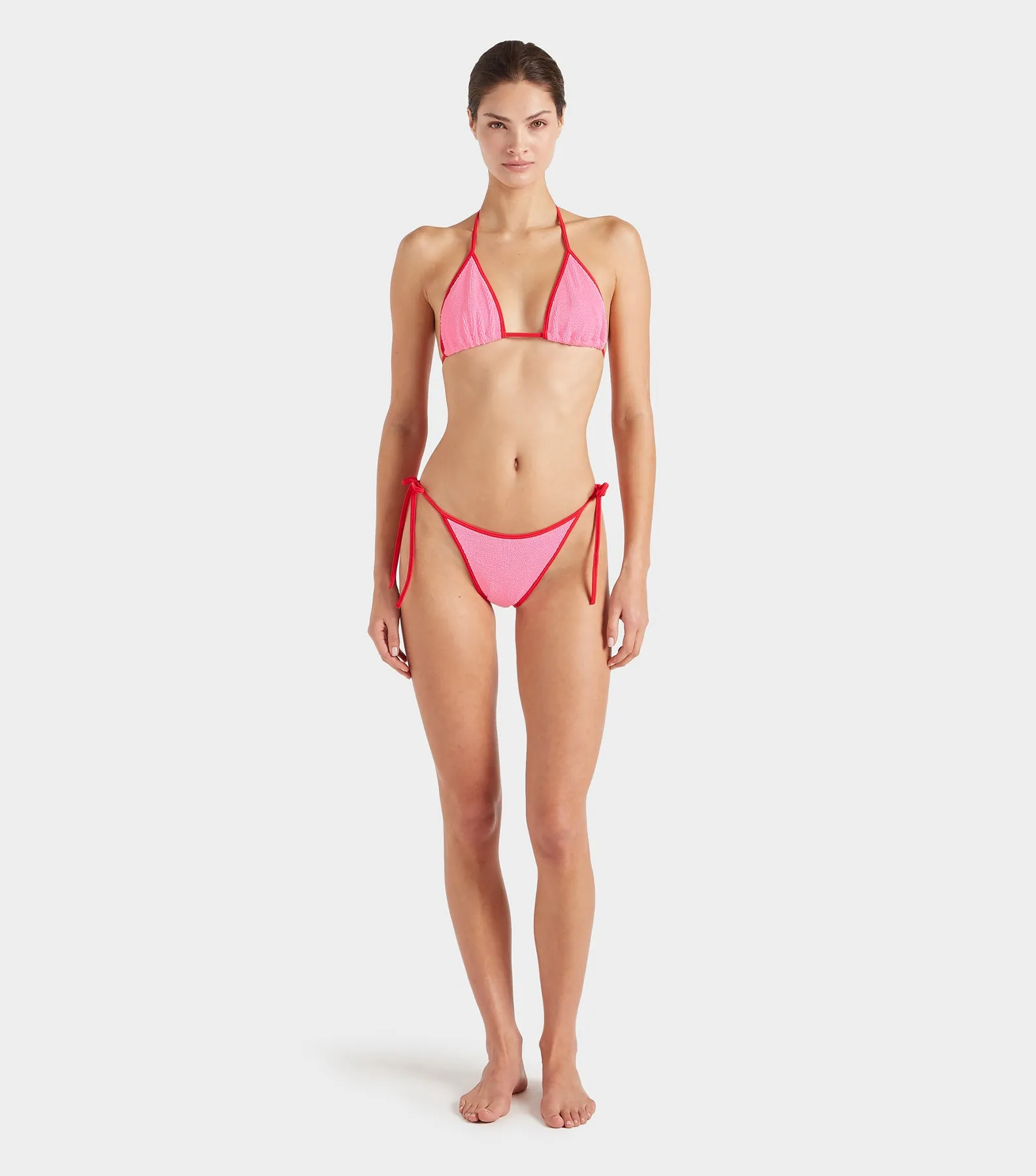 Gina Bikini Contrast - Bubblegum/Red