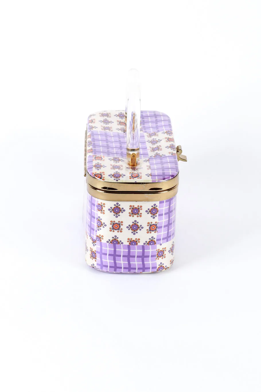 Gingham Box Bag & Scarf Set