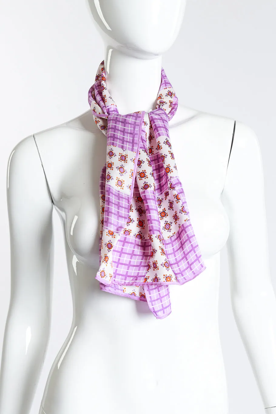 Gingham Box Bag & Scarf Set