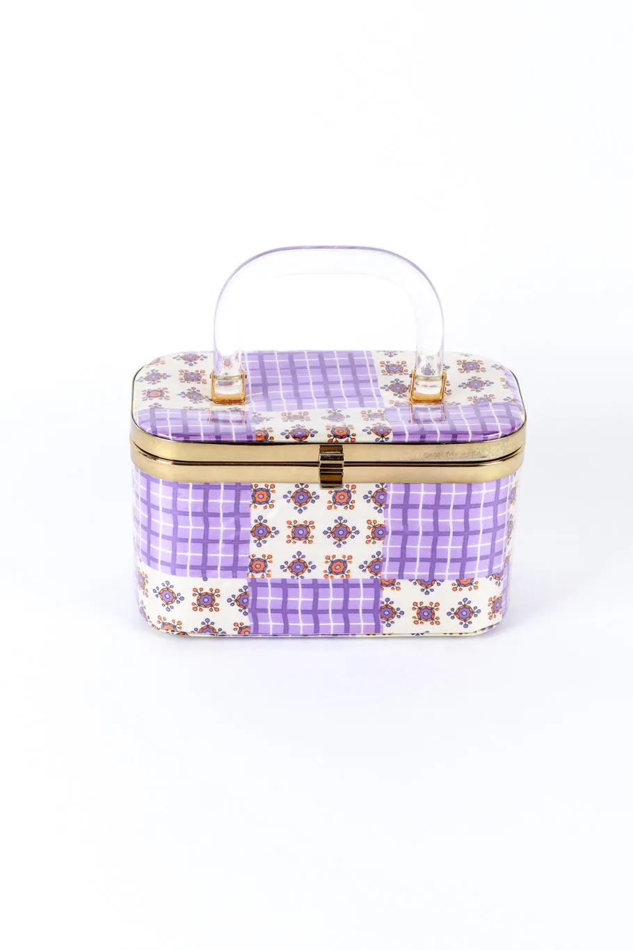 Gingham Box Bag & Scarf Set
