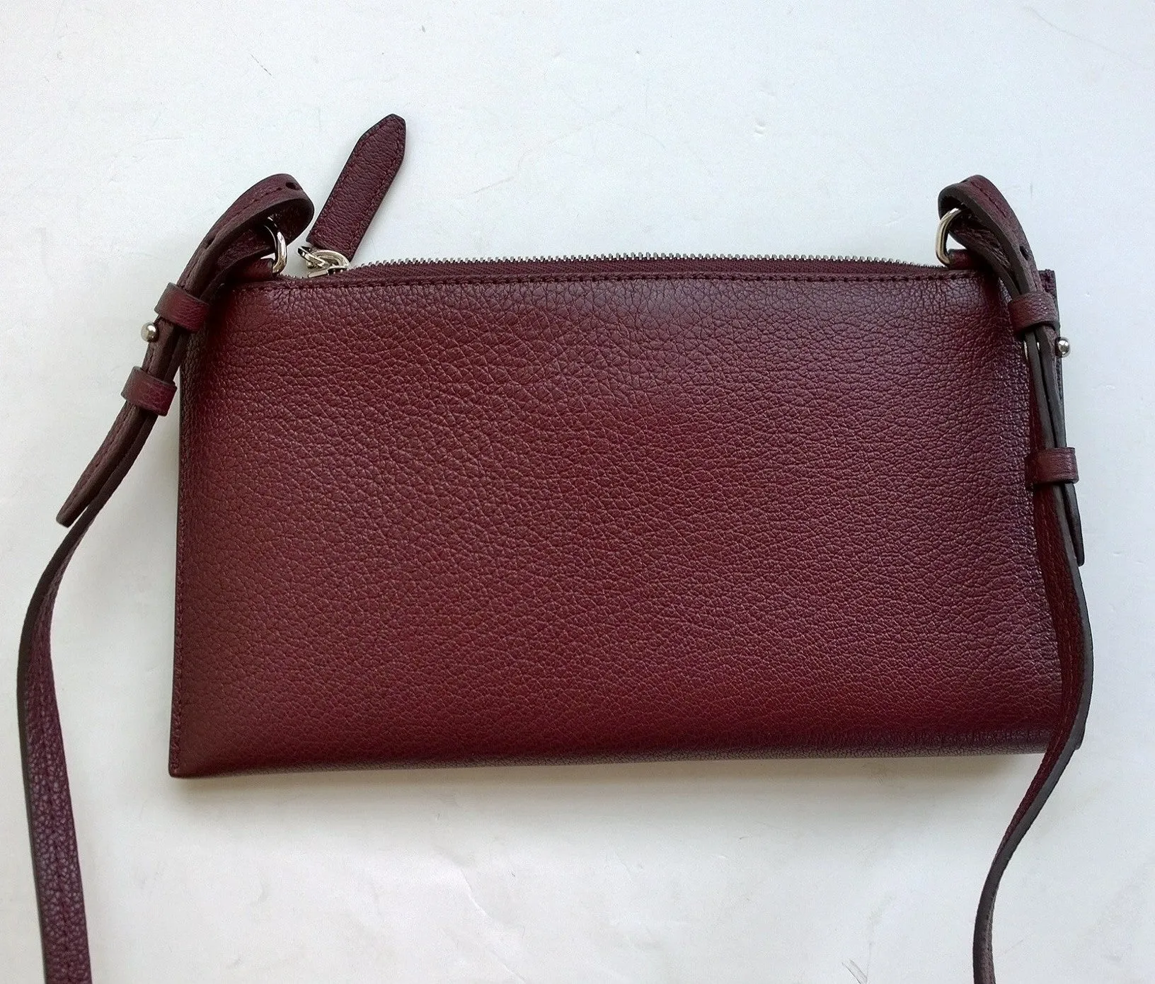 Givenchy Antigona Burgundy Leather Crossbody Clutch Wallet Oxblood Bag Pouch