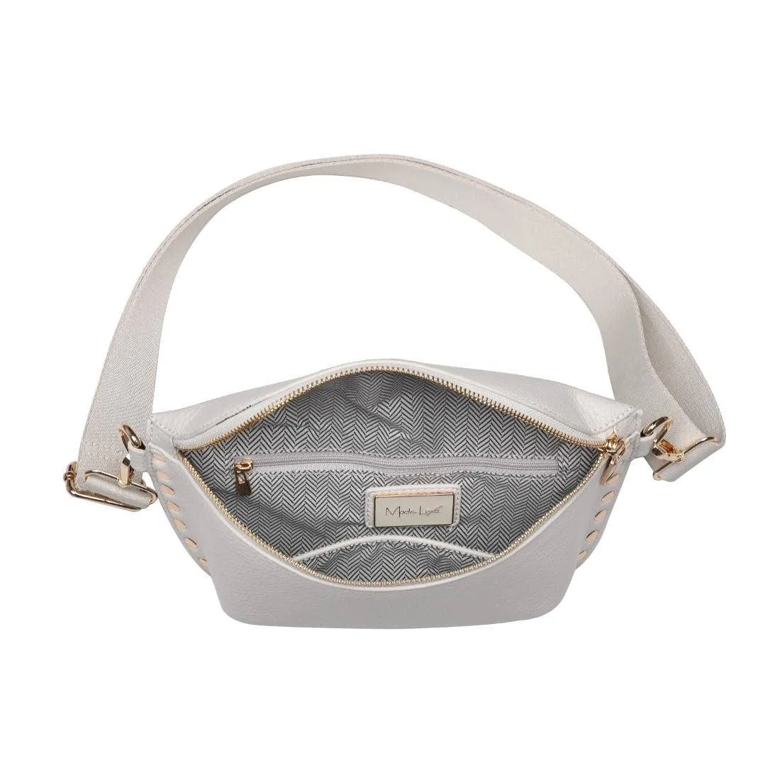 Gizelle Belt Crossbody Bag | Cream