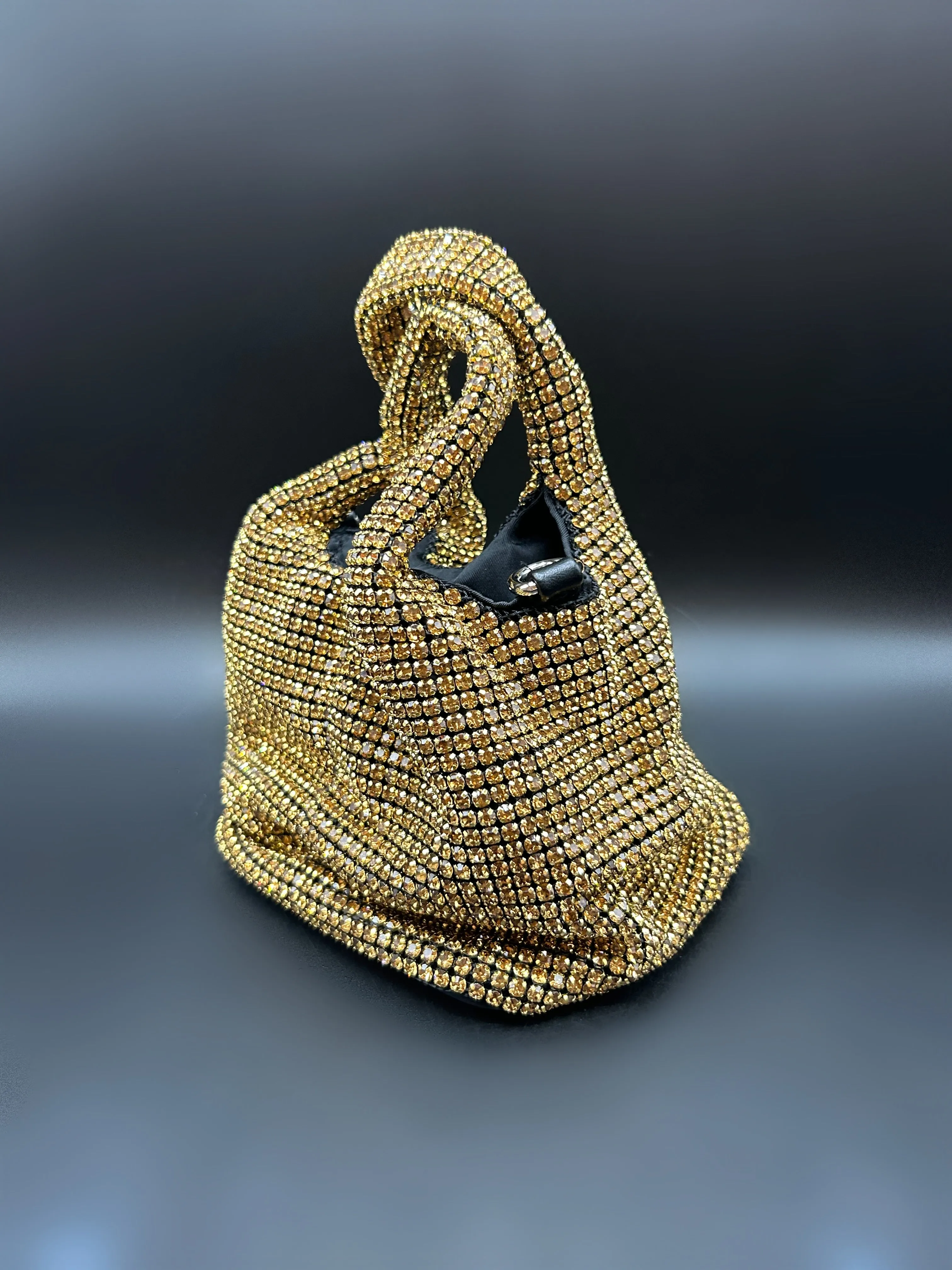 Gold Bucket Bag