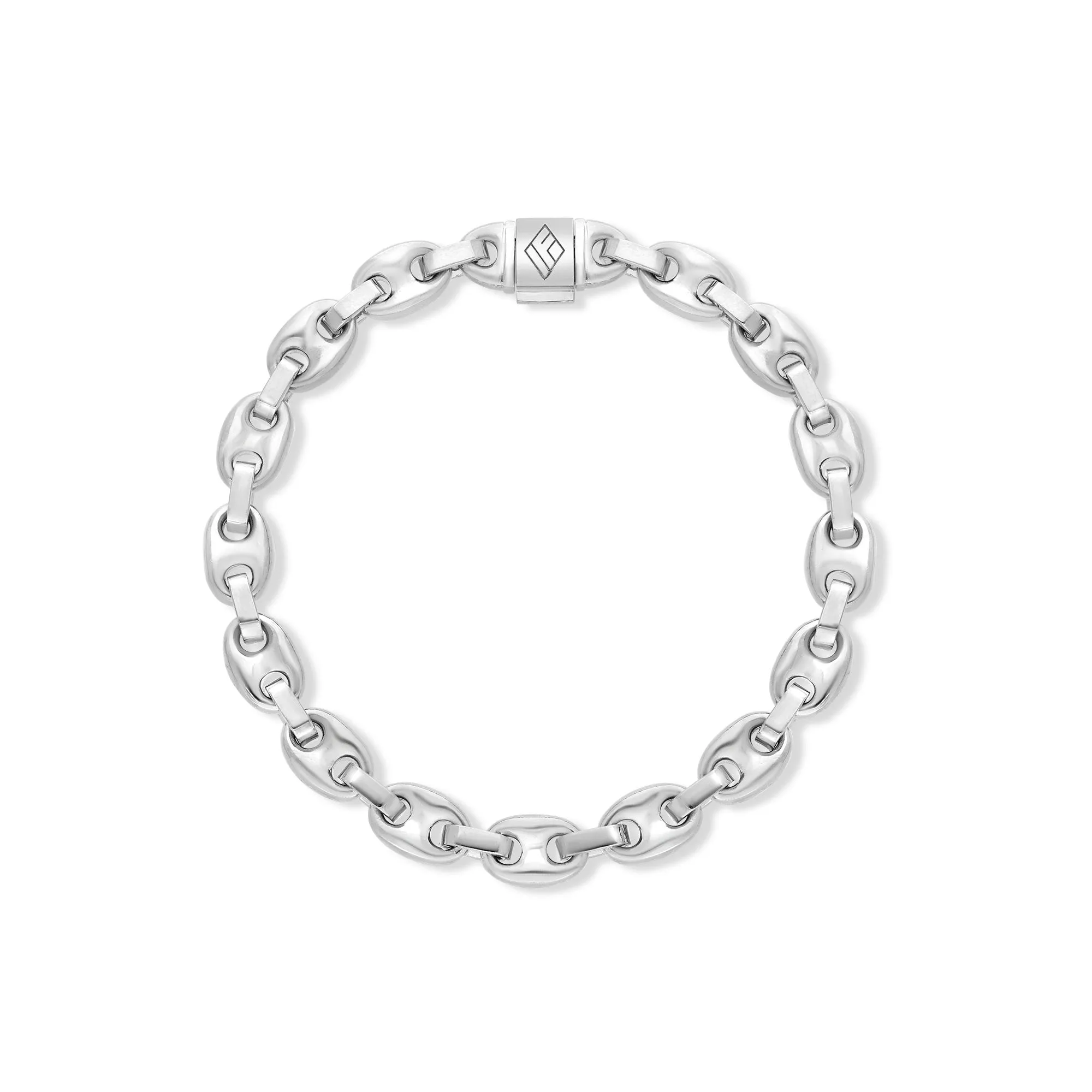 Gold Ocean Link Bracelet (7mm)