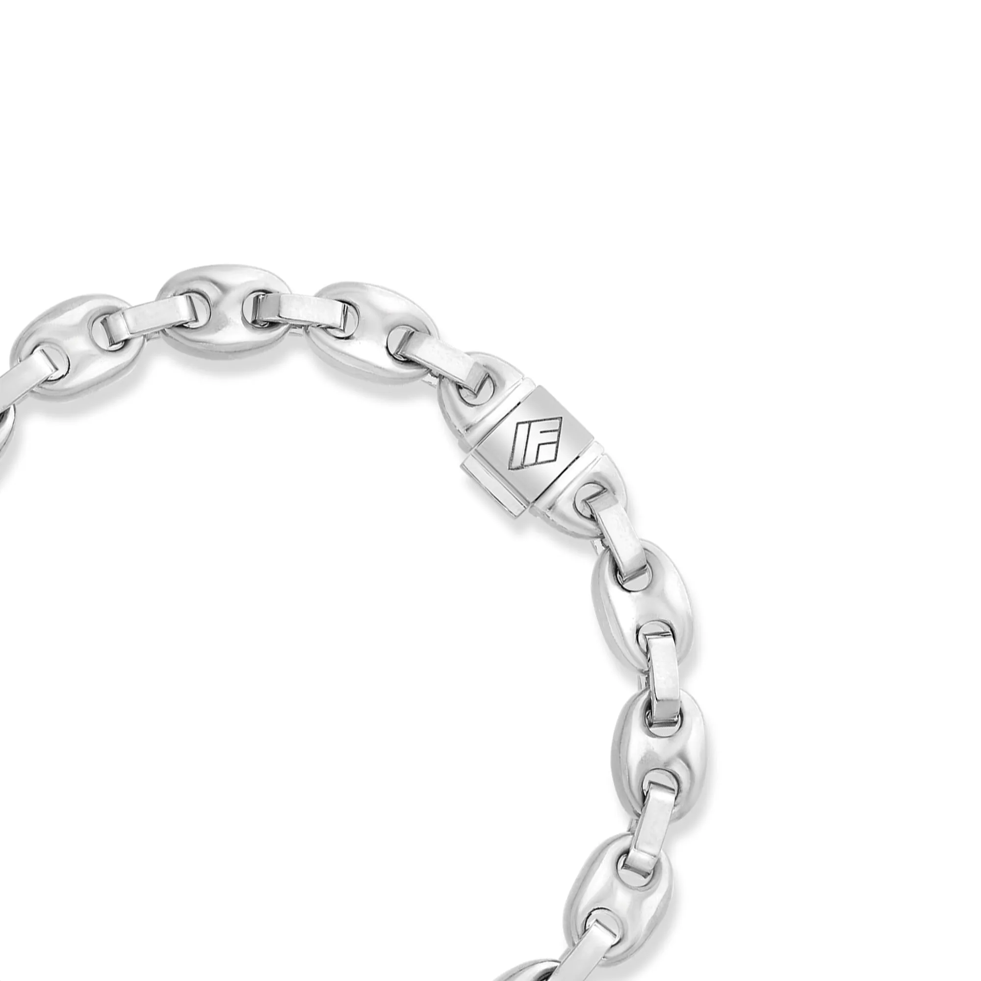 Gold Ocean Link Bracelet (7mm)
