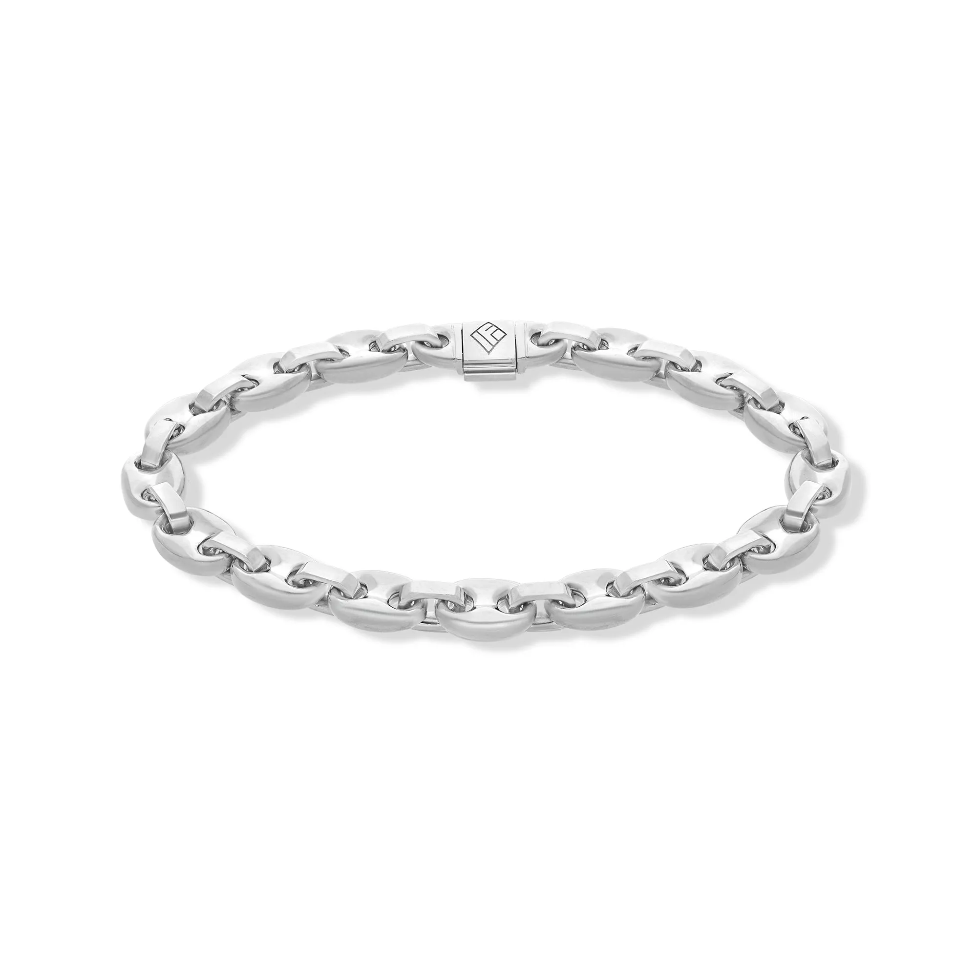 Gold Ocean Link Bracelet (7mm)