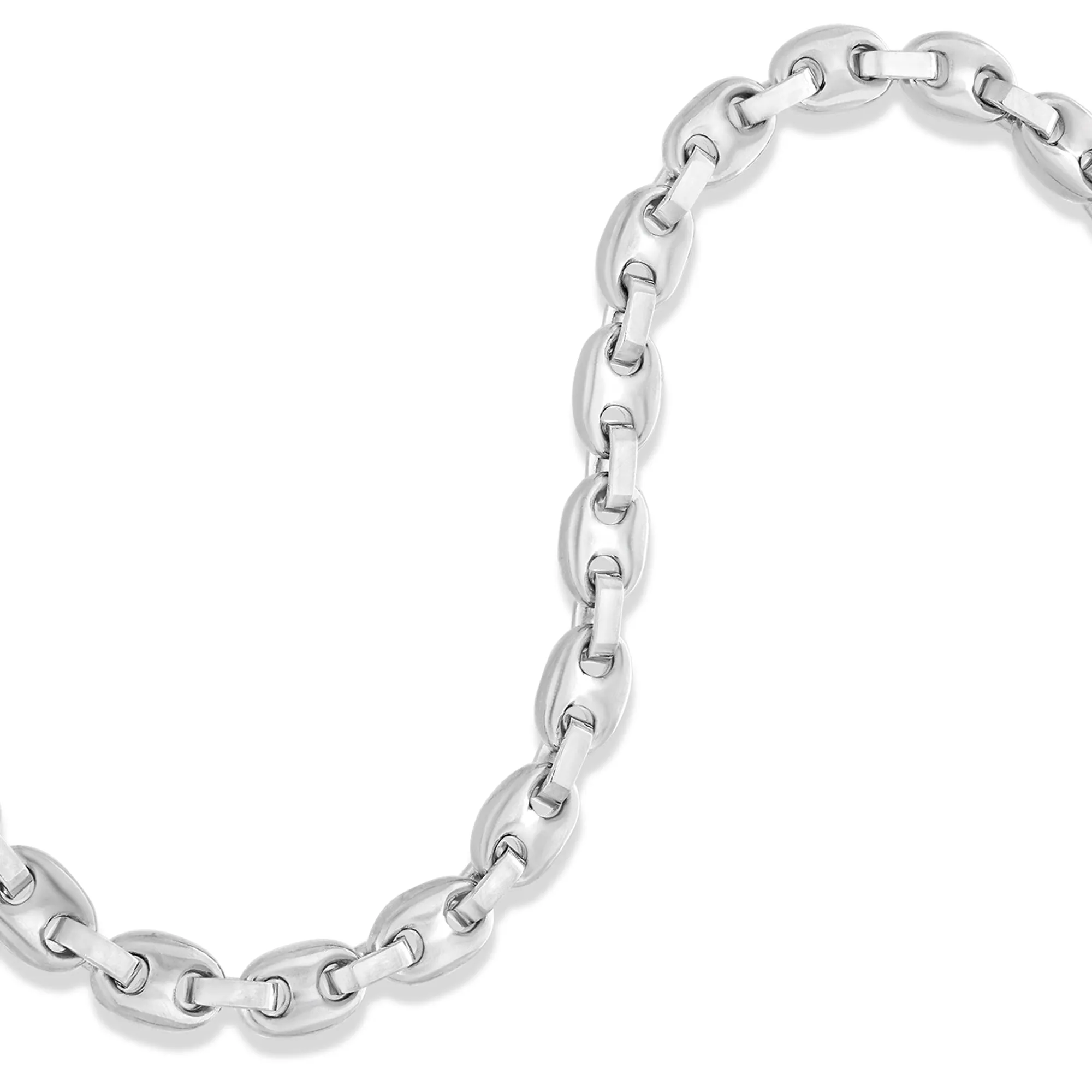 Gold Ocean Link Bracelet (7mm)