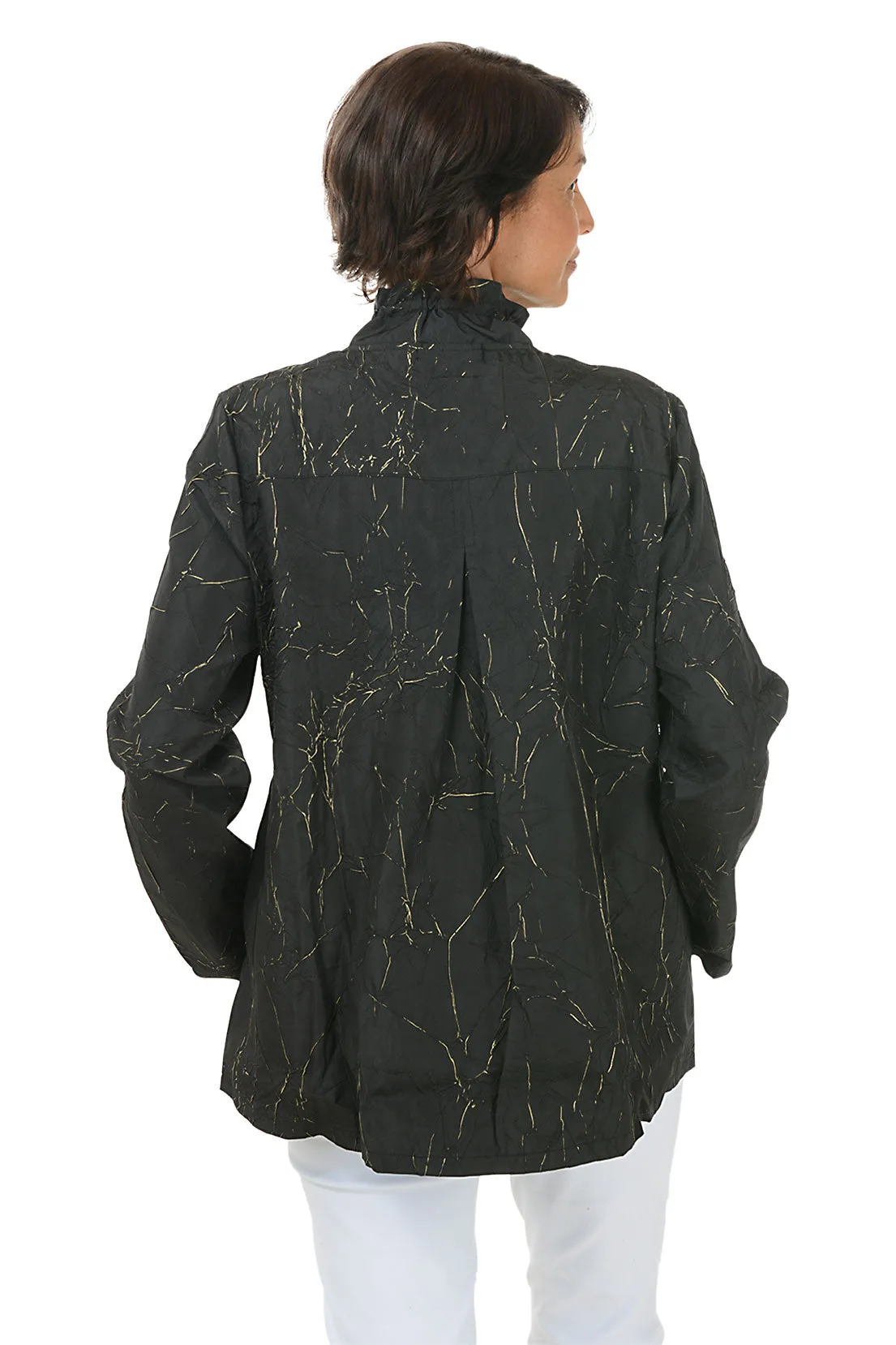 Golden Crackle Wire Collar Shirt