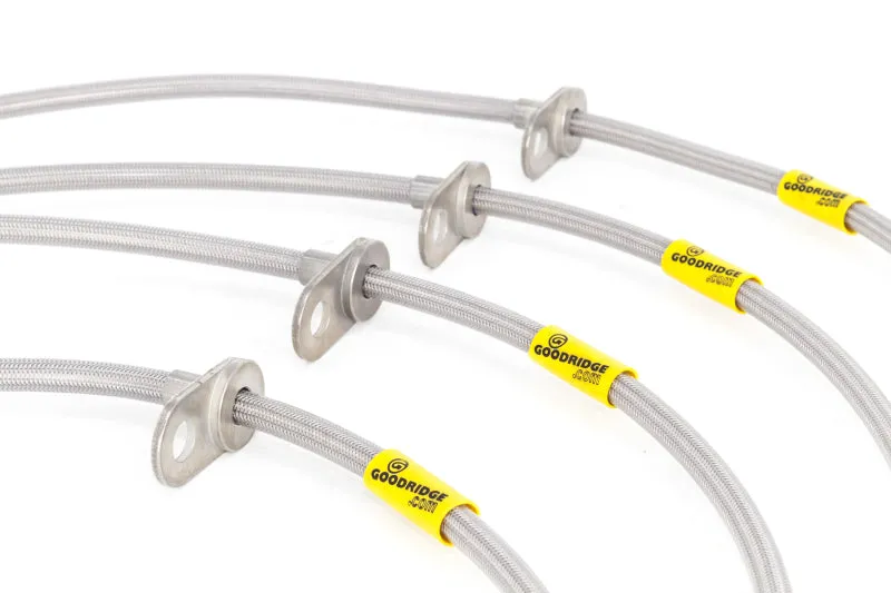 Goodridge 17-18 Honda Civic Si (Si Model Only) SS Brake Line Kit | 20040