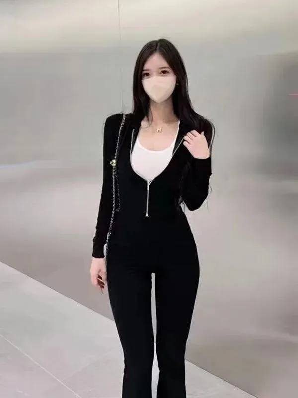 Gracie Crop Hoodie Two Piece Set