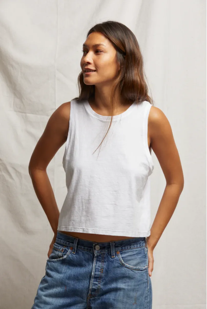 Gracie Tank in White | Perfect White Tee