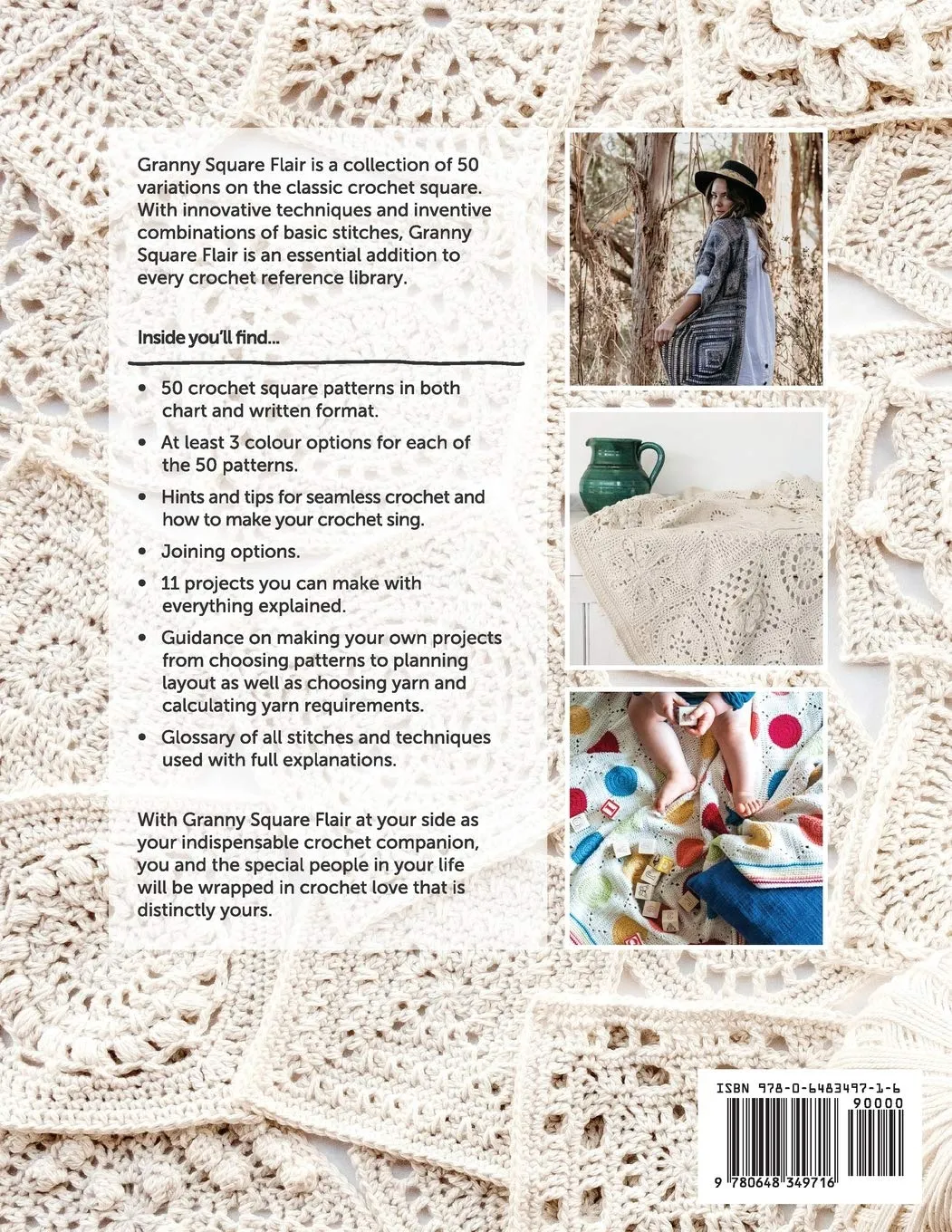 Granny Square Flair: 50 Fresh, Modern Variations of the Classic Crochet Square Paperback