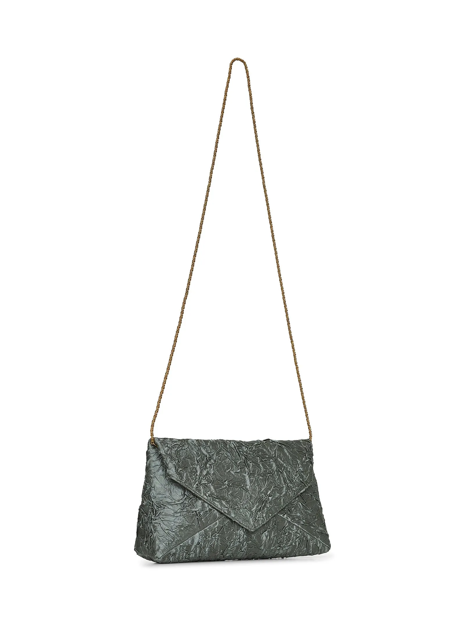 Green Envelope clutch bag