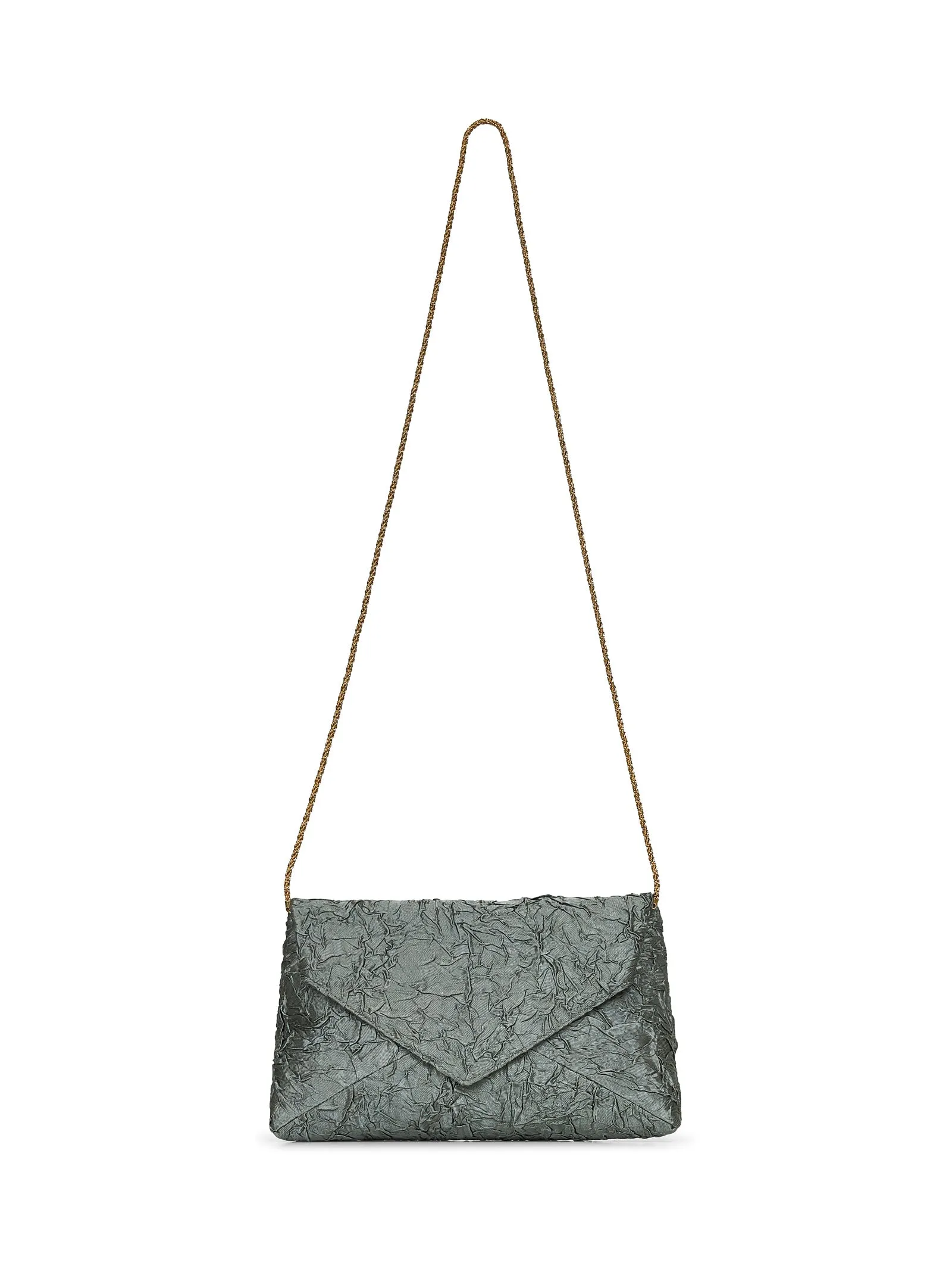 Green Envelope clutch bag
