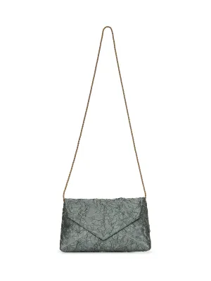 Green Envelope clutch bag