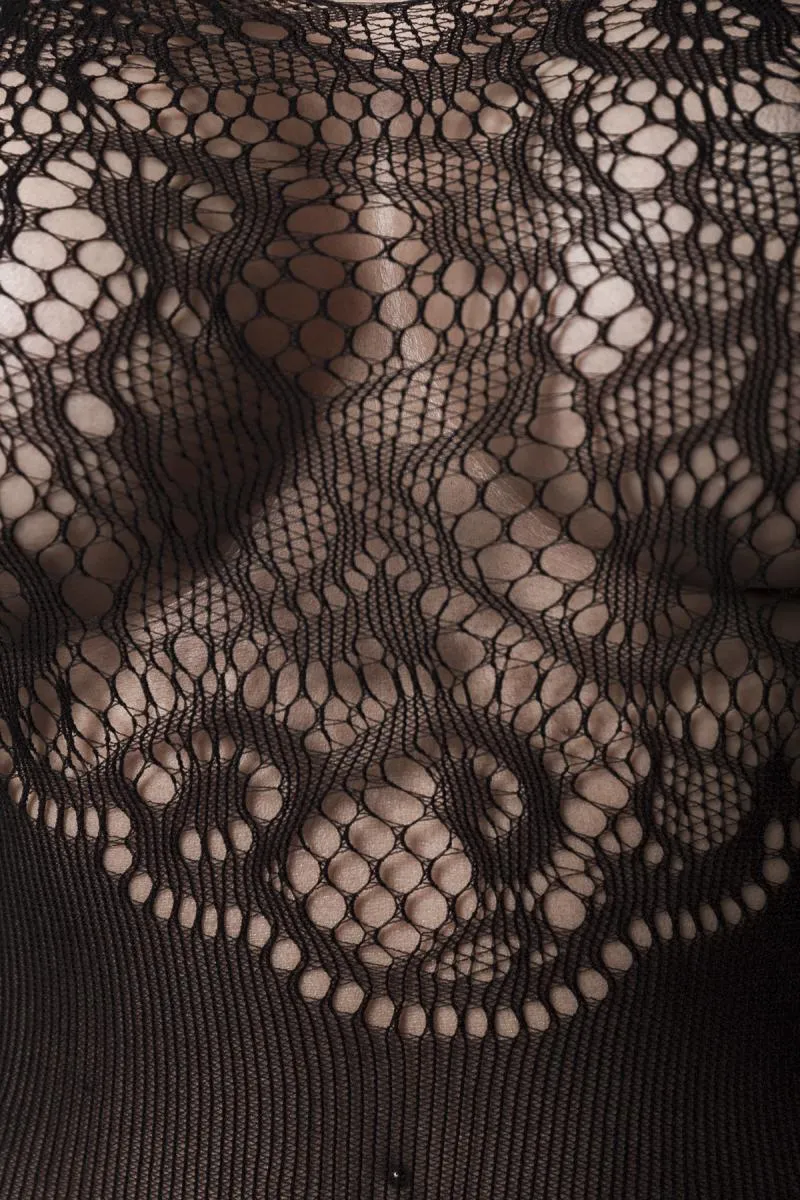 Grey Velvet Bodystocking