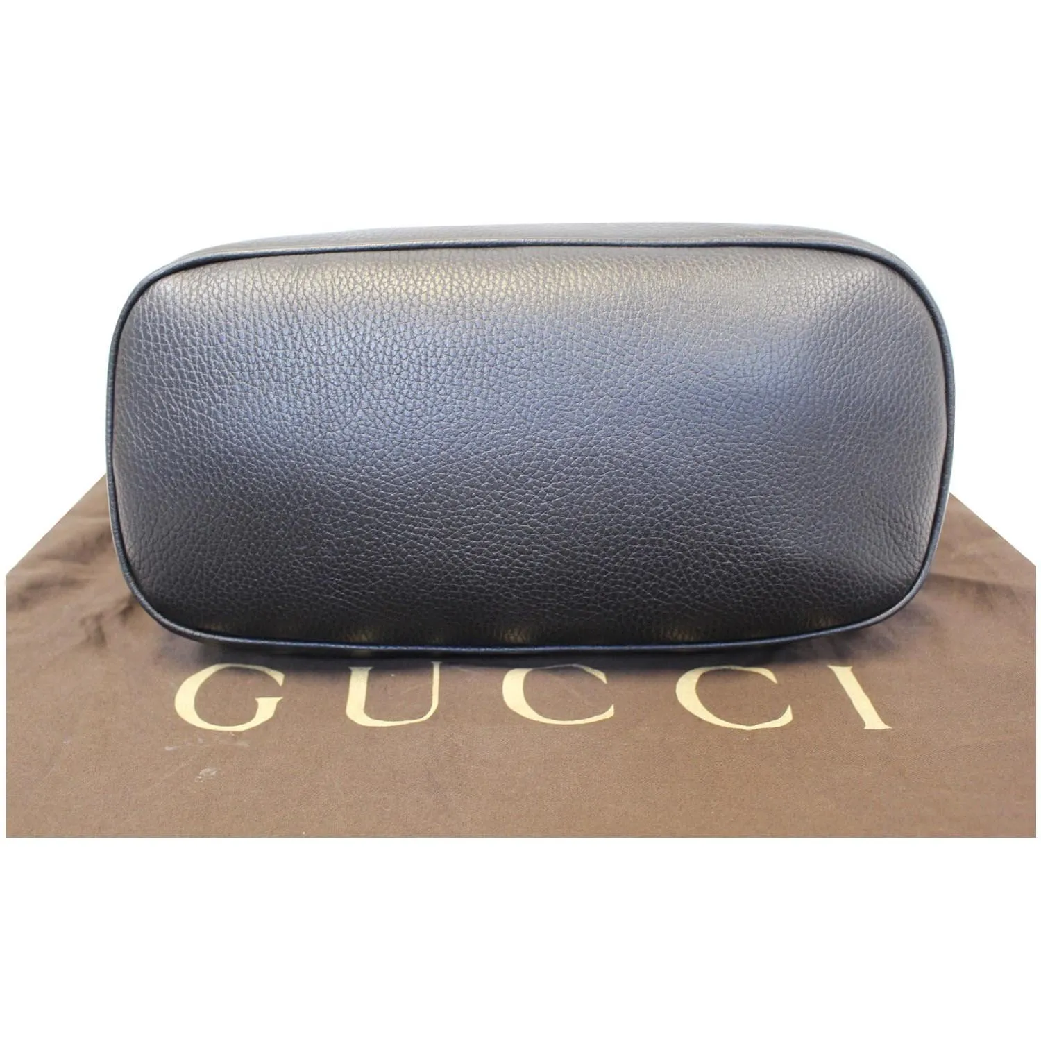 GUCCI Dome Leather Crossbody Bag Black 420023
