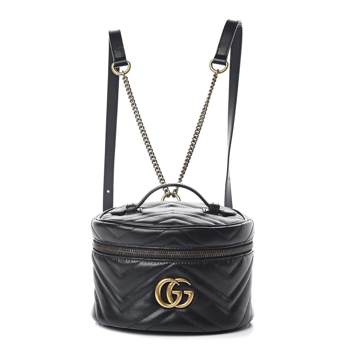 Gucci GG Marmont Matelasse Mini Backpack in Black