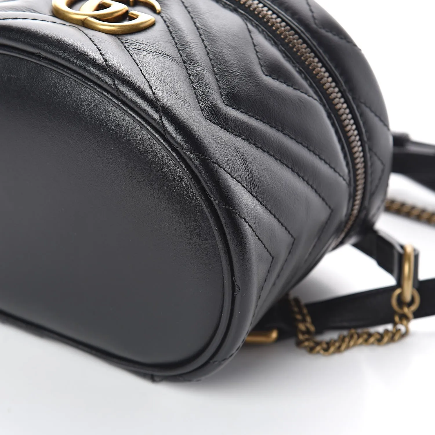 Gucci GG Marmont Matelasse Mini Backpack in Black