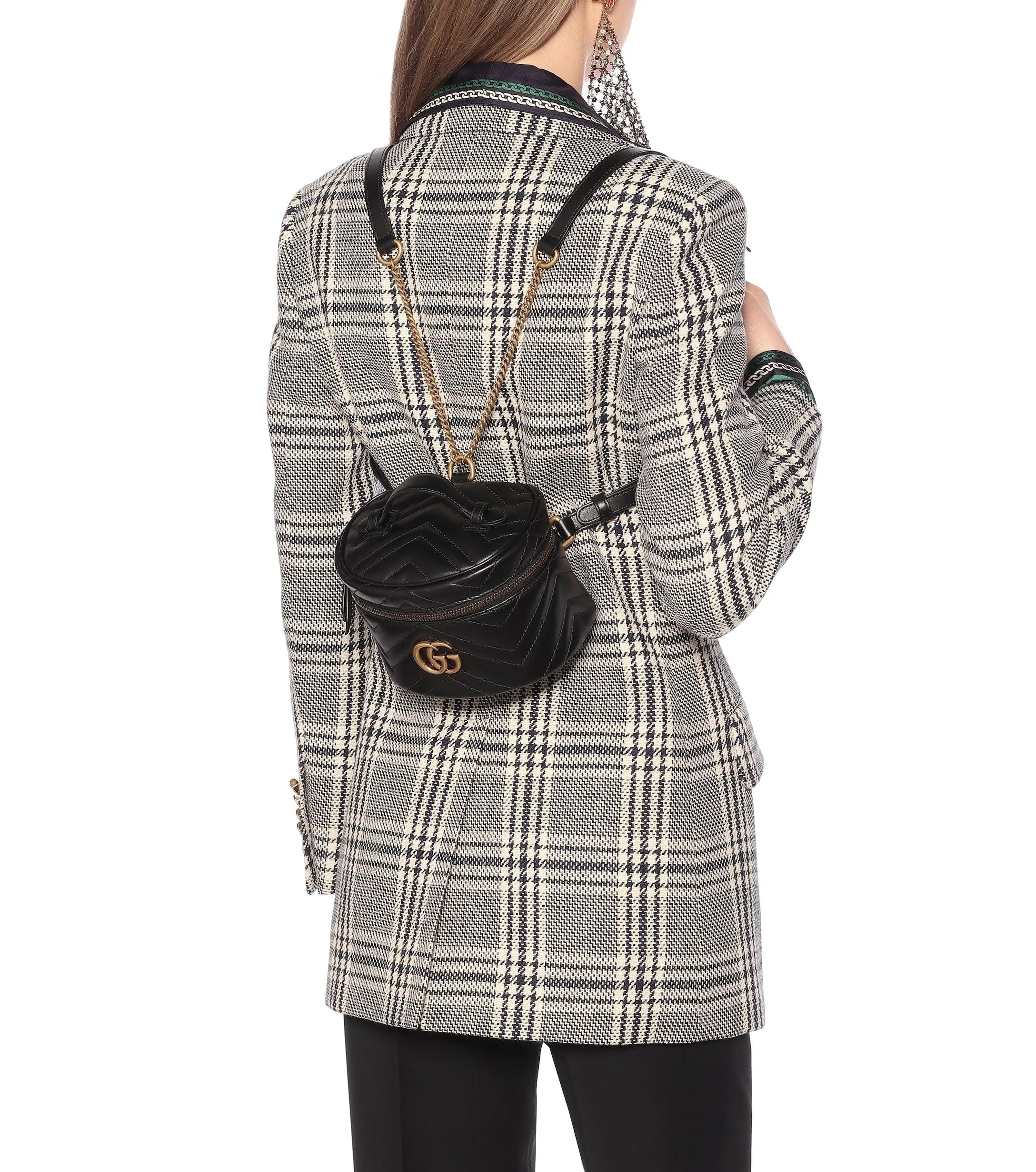 Gucci GG Marmont Matelasse Mini Backpack in Black
