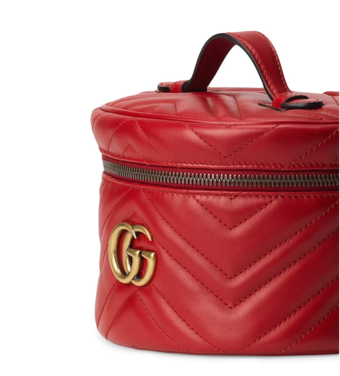 Gucci GG Marmont Matelasse Mini Backpack in Red