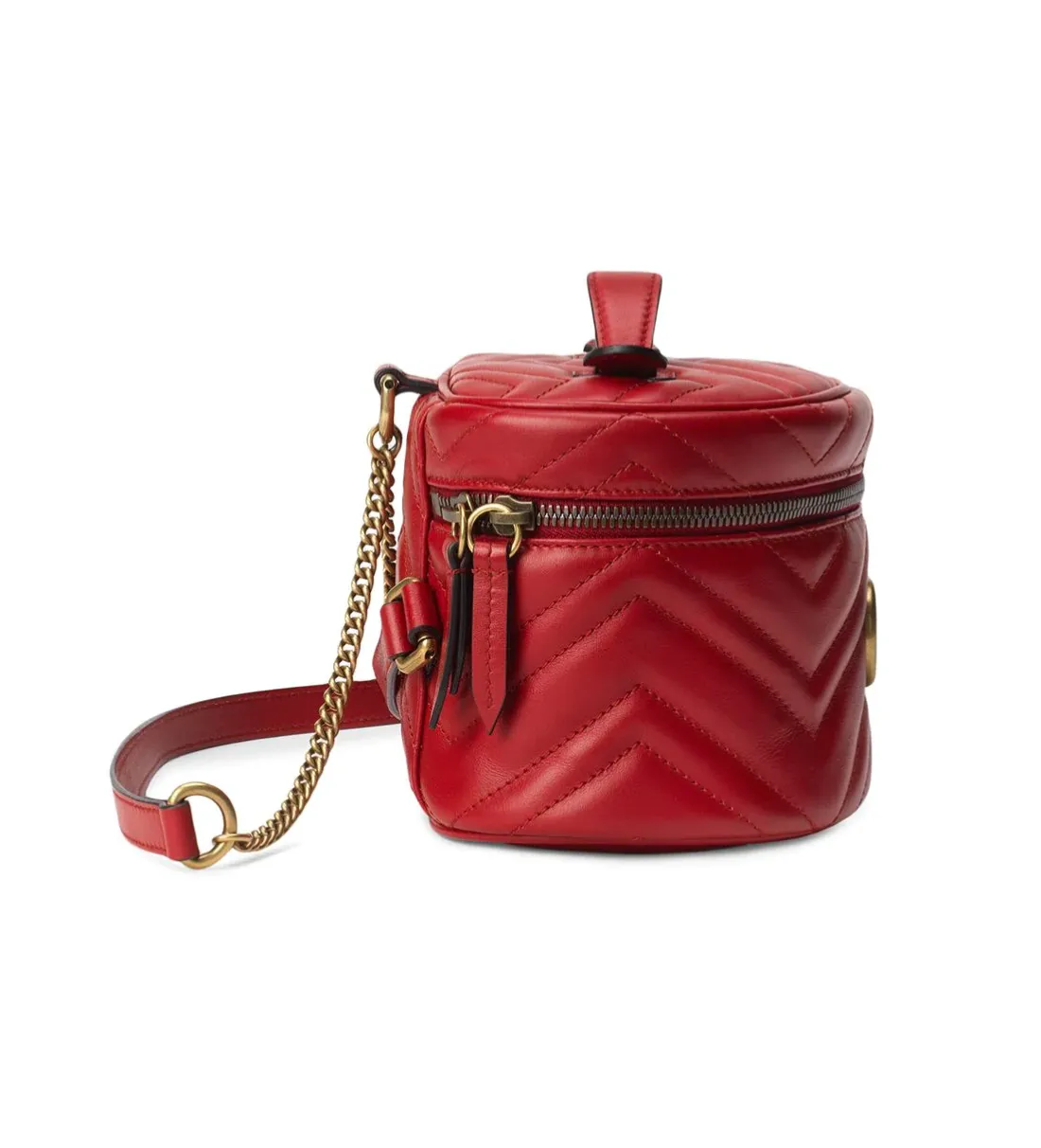 Gucci GG Marmont Matelasse Mini Backpack in Red