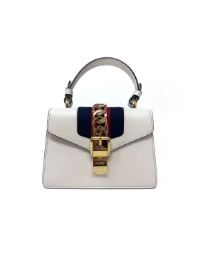 Gucci Mini 'Sylvie' Top Handle Bag W/2 Straps
