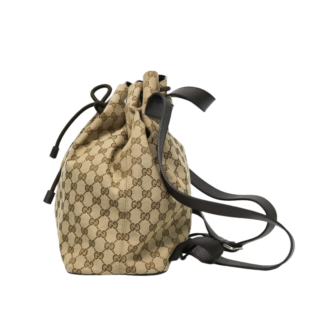 GUCCI MONOGRAM DRAWSTRING BACKPACK