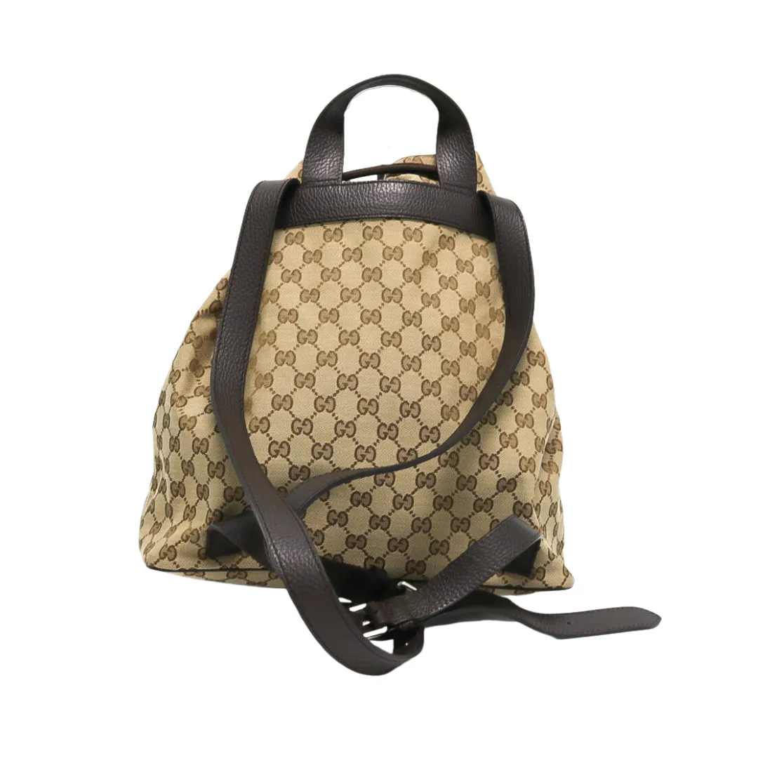 GUCCI MONOGRAM DRAWSTRING BACKPACK