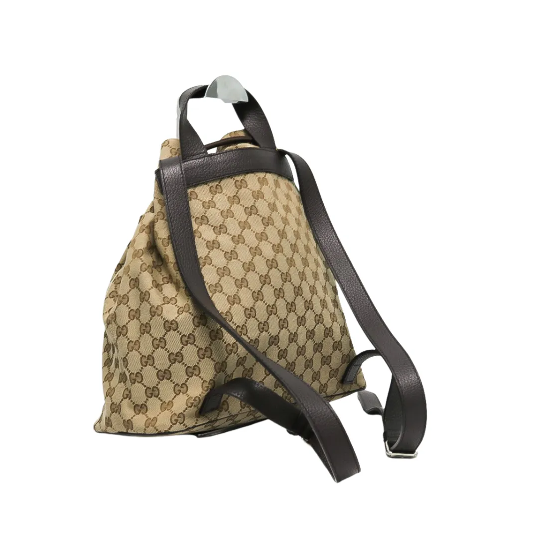 GUCCI MONOGRAM DRAWSTRING BACKPACK