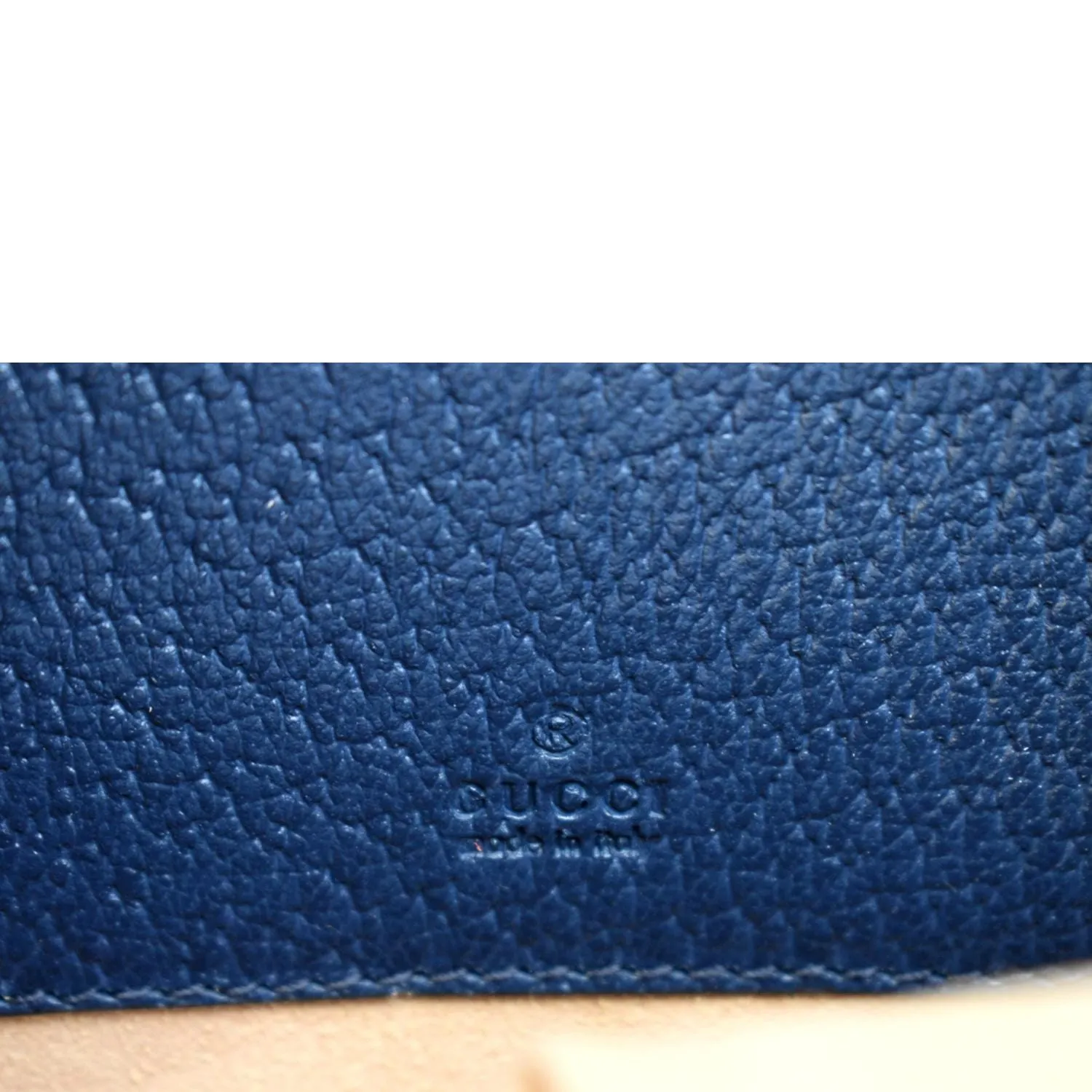 GUCCI Ophidia Mini GG Round Web Monogram Leather Backpack Bag Blue 598661