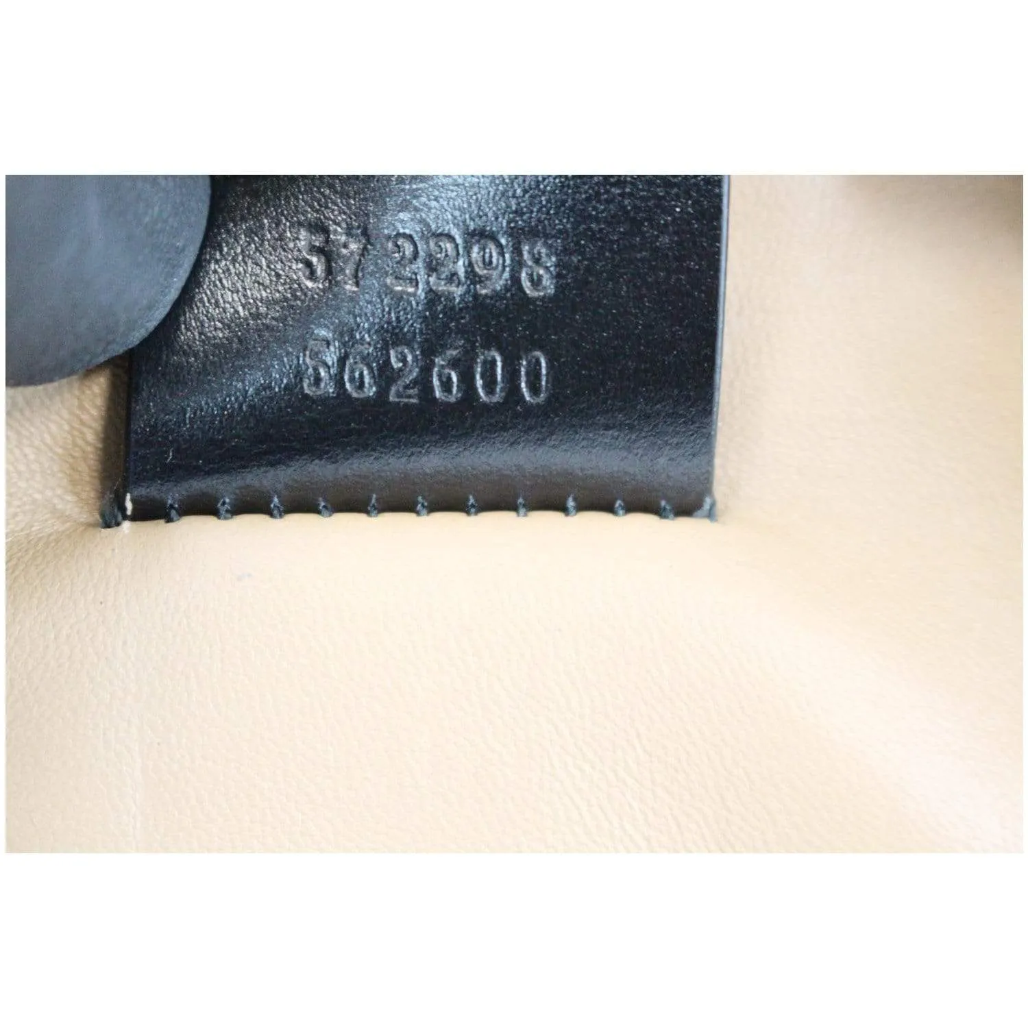 GUCCI Trapuntta Calfskin Leather Belt Crossbody Bag Black 572298 - Final Sale