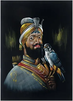 Guru Gobind Singh Ji - Velvet Painting