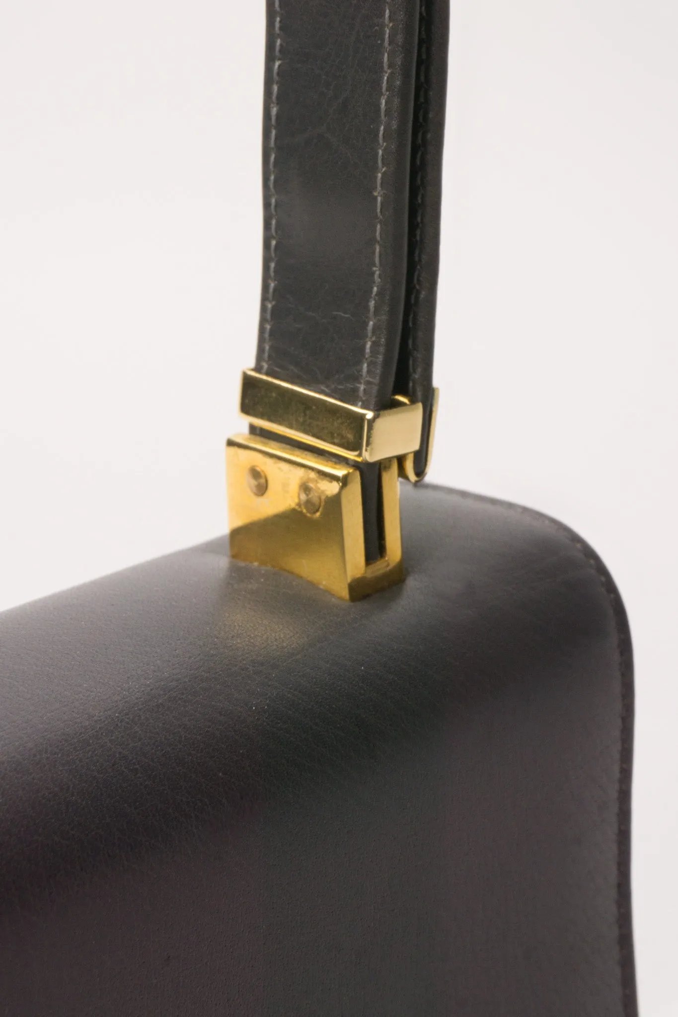 H-Flap Leather Handbag