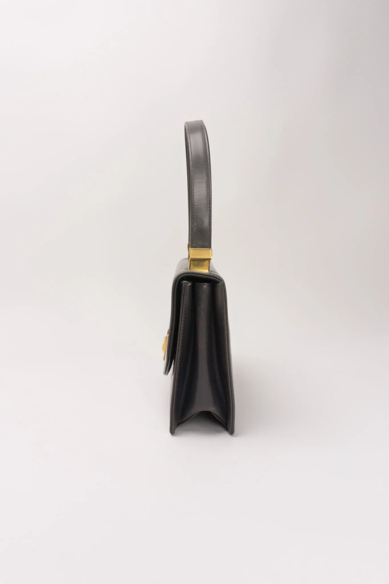 H-Flap Leather Handbag