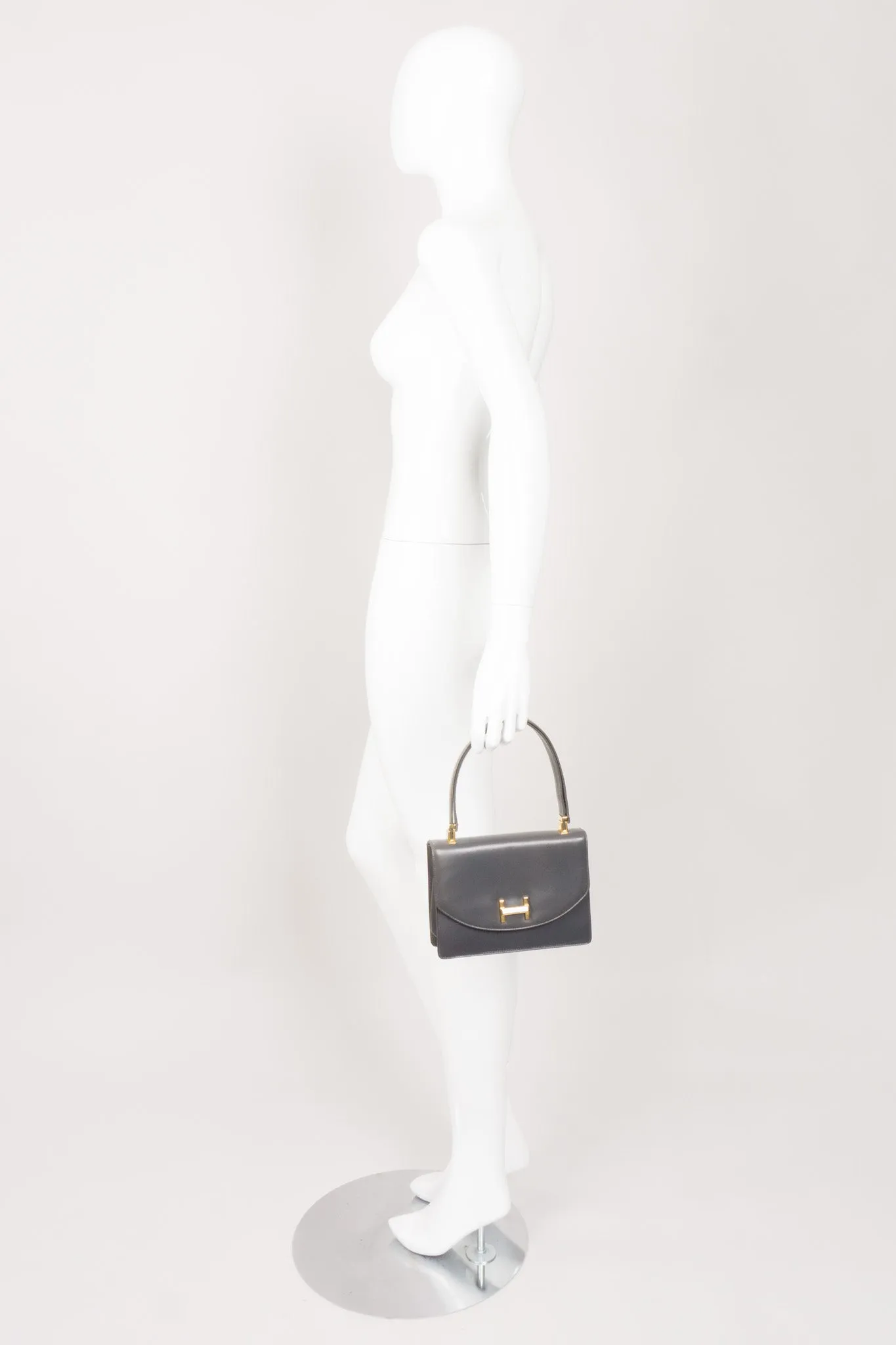 H-Flap Leather Handbag