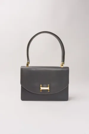 H-Flap Leather Handbag