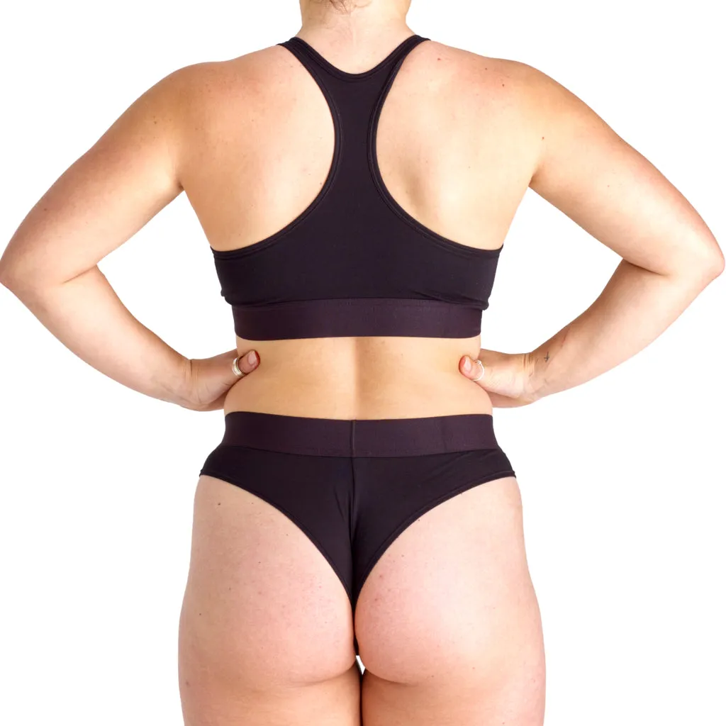 Halo Lounge Briefs in Jet Black Twin Pack