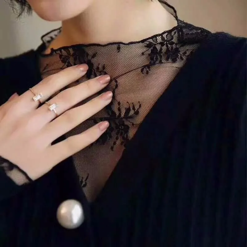 Harajuku Mesh Top Transparent net shirt