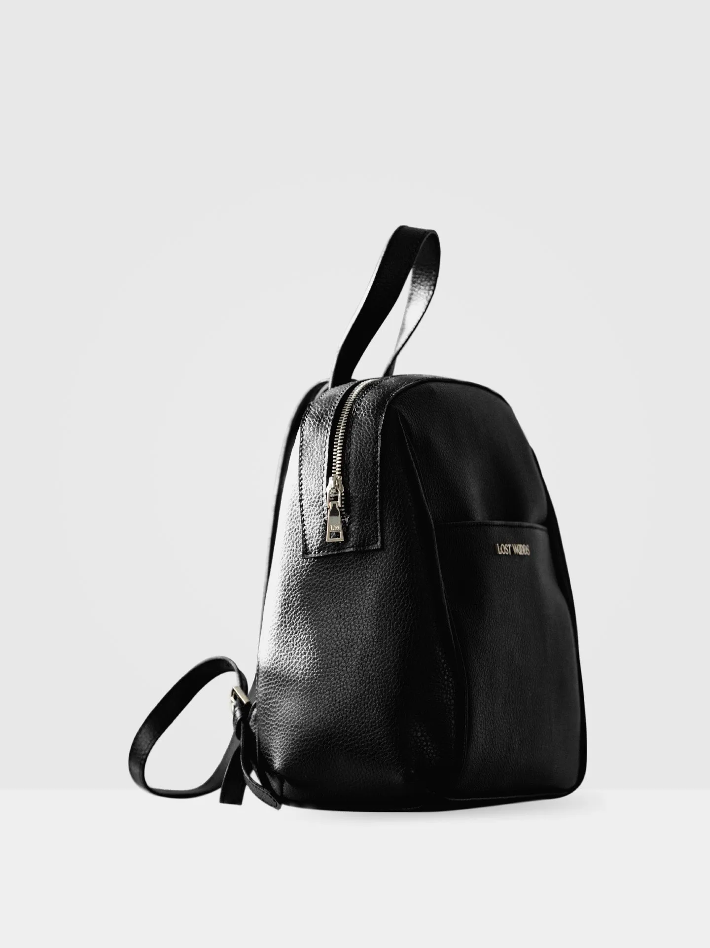 Hazel MIRUM® Leather Vegan Backpack | Black & Gold
