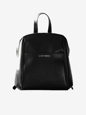 Hazel MIRUM® Leather Vegan Backpack | Black & Gold